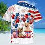 Yorkshire Terrier Independence Day Hawaiian Shirt, Dog Hawaii Beach Shirt Short Sleeve For Of July