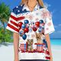 Yorkshire Terrier Independence Day Hawaiian Shirt, Dog Hawaii Beach Shirt Short Sleeve For Of July