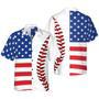 All Over Print Baseball American Flag Hawaiian Shirt Gift For Men and Women Beach Shirt Gifts