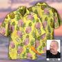 All Over Print Face Aloha Pineapple Custom Photo Hawaiian Shirt, Hawaiian Shirt for Men Women