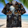 American Native Indigenous Hawaiian Shirt for American Native Men, Women, Wolf Eagle American Native Hawaiian Shirt