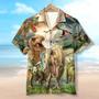 Angry Dinosaur Hawaiian Shirt Lost In Jurassic Park Dinosaur Theme