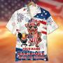 Bar-B-Que Tastes Like Freedom Personalized Grill Independence Day Hawaiian Shirt