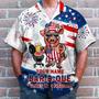 Bar-B-Que Tastes Like Freedom Personalized Grill Independence Day Hawaiian Shirt