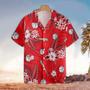 Baseball Hibiscus Flower Hawaiian Shirt, Gift for Dad Son Love Baseball