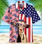 Bigfoot Happy Of July Hawaiian Shirt for Men, Women, Animal America Flag Summer Shirt