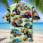 Blue Monster Truck Hawaiian Shirt for Men, Women, Monster Truck Summer Shirt