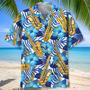 Blue Saxophone Tropical Hawaiian Shirt for men, Women, Saxophone Lovers