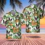 Boston Terrier Tropical Pattern Hawaiian Shirt , Summer Beach Shirt Gift For Dog Lovers