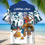 Camping Crew Sloths Hawaiian Shirt for Men, Women, Camping Lovers Uniform Shirt