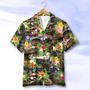 Classic Car Hawaiian Shirt, Aloha Shirt, Floral Pattern, Summer Gift