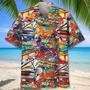 Colorful Piano Hawaiian Shirts For Men , Watercolor Piano Hawaiian Shirt for Piano Players, Musician