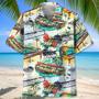 Colorful Piano Hawaiian Shirts For Men , Watercolor Piano Hawaiian Shirt for Piano Players, Musician