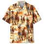 Cowboy Life Vintage Art Hawaiian Shirt for Cowboy Summer Beach Shirt