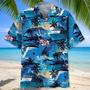 Cruise Surf Watercolor Hawaiian Shirt for Men, Cruise Summer Shirt for Him