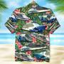 Cruising Hawaiian Shirt Seamless Boat Pattern