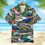 Cruising Hawaiian Shirt Seamless Boat Pattern