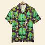 Custom Alien Smoking Canabis Hawaiian Shirt