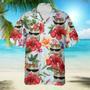 Custom Cat Photo floral Hawaiian Shirt, Summer Gift, Short Sleeve Aloha Beach Shirt, Cat Hawaiian Shirt for Men, Women