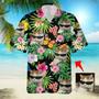 Custom Cat Photo floral Hawaiian Shirt, Summer Gift, Short Sleeve Aloha Beach Shirt, Cat Hawaiian Shirt for Men, Women