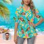 Custom Face Summer Vocation Women's Hawaiian Shirts, Gift for Her