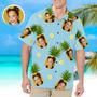 Custom Hawaiian Shirt with Face for Men Personalized Photo Hawaiian Shirts