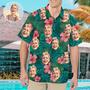 Custom Hawaiian Shirt with Face for Men Personalized Photo Hawaiian Shirts