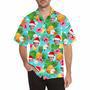 Custom Hawaiian Shirts with Face Design Your Own Hawaiian Shirt Blue Pineapple Gift for Men Women