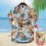 Custom Image Pet Pineapple Pattern Short-Sleeve Hawaiian Shirt, Dog Hawaiian shirt For Men, Women