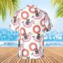 Custom Photo Cat Summer Shirt Beach Hawaiian Shirt, Summer Vacation, Unicorn Swim Float Hawaiian Funny