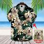 Custom Photo Dog Cat Face Avocado Tropical Hawaiian Shirt for Men, Women, Summer Beach Shirt