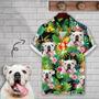 Custom Photo Dog Cat Face Avocado Tropical Hawaiian Shirt for Men, Women, Summer Beach Shirt