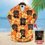 Custom Photo Dog floral Pattern Aloha Hawaiian Shirt, Gift for Dog lovers, Summer Dog Hawaiian shirt For Men, Women