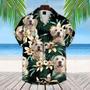 Custom Photo Dog floral Pattern Aloha Hawaiian Shirt, Gift for Dog lovers, Summer Dog Hawaiian shirt For Men, Women