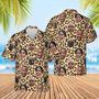 Custom Photo Family Leopard Skin Funny Hawaiian, Idea Shirt for Family in Summer, Custom Image Hawaiian Shirt