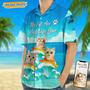 Custom Photo My Cat Is Watching You Hawaii Shirt, Perfect Shirt for Cat Lover