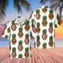 Custom Photo Pineapples Hawaii Funny Summer Shirt Beach Hawaiian Casual Button Down Short Sleeve Hawaiian Shirt