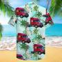 Custom Truck Photo Truck Driver Hawaiian Shirt Trucker Tropical Pattern, Personalized Hawaiian Shirt for Men