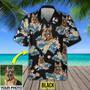 Custom Your Photo Dog Pineapple Hawaiian Shirt, Personalized Hawaiian Shirt for Men Women, Dog Cat Lover Shirt