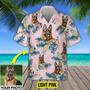 Custom Your Photo Dog Pineapple Hawaiian Shirt, Personalized Hawaiian Shirt for Men Women, Dog Cat Lover Shirt