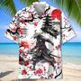 Customized Cherry Blossom Samurai Hawaiian Shirt