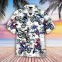 Dirt Bike Tropical Hawaiian Shirt for Men, Motocross Dirt Bike Race Day Aloha Vibes Hawaiian Shirt