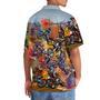 Dirt Bike Vintage Art Hawaiian Shirt for Men, Motocross Dirt Bike Race Day Tropical Hawaiian Shirt