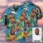 Face Aloha Surf Trip Custom Photo Hawaiian Shirt, Custom Face Funny Shirt, Idea Gift Shirt for Men in Summer