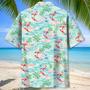 Flamingo Pink Ice Cream Hawaiian Shirt for Men, Women Summer Aloha Hawaiian Shirt