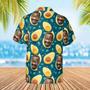 Funny Avocado Hawaiian Custom Face Image Summer Shirt Beach Hawaiian Shirt, Hawaiian Shirt for Men, Women