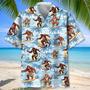 Funny Bear Surfing Hawaiian Shirt Beach Tropical Aloha Surfing Hawaiian Shirt for Men, Husband