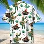 Funny Cactus Guitar Hawaiian Shirt for Men, Guitar Lovers, Guitar Players Hawaiian Shirt