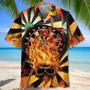 Funny Dart Skull Hawaiian Shirt for Men, Women, Dart Lovers, Summer Dart Shirt