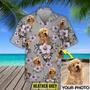 Funny Dog Custom Photo Hawaiian Shirt, Dog Hawaiian Shirt, Summer Shirt for Dog Lover